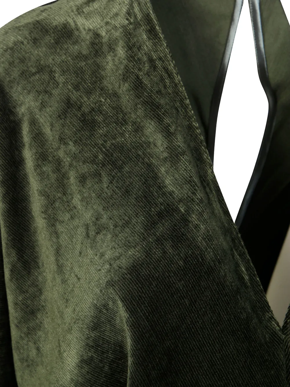 Nude Jurk met V-hals Groen