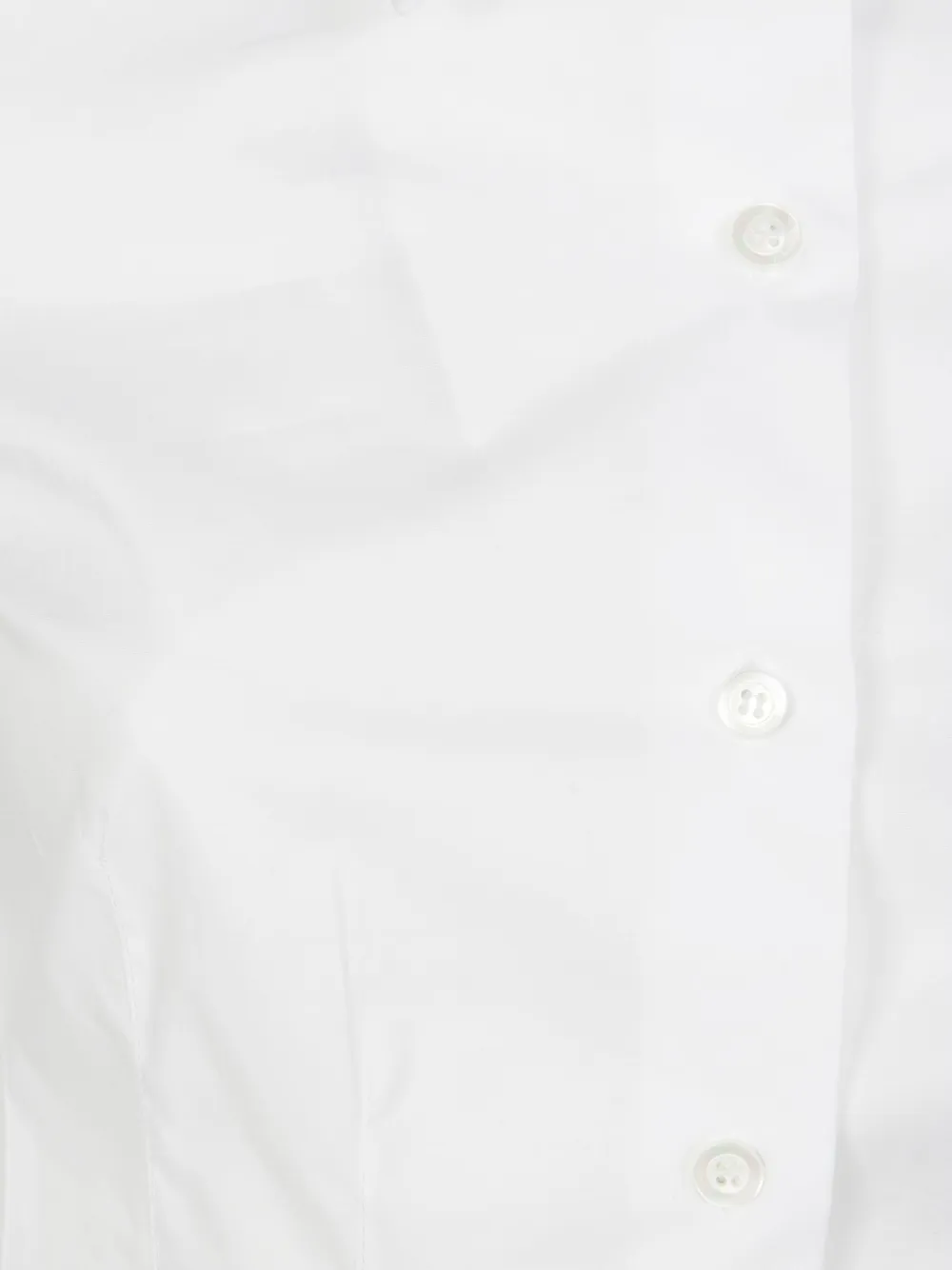 Pinko Tailored White Poplin Shirt With Corset Effect In White