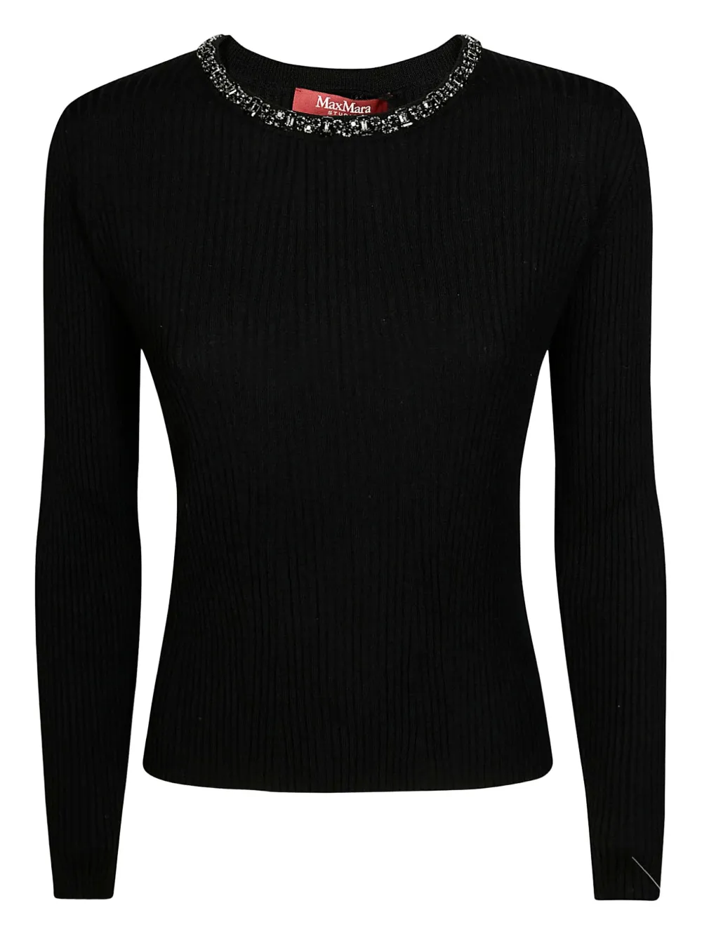 Max Mara top Catone con cristales | negro | Image 1