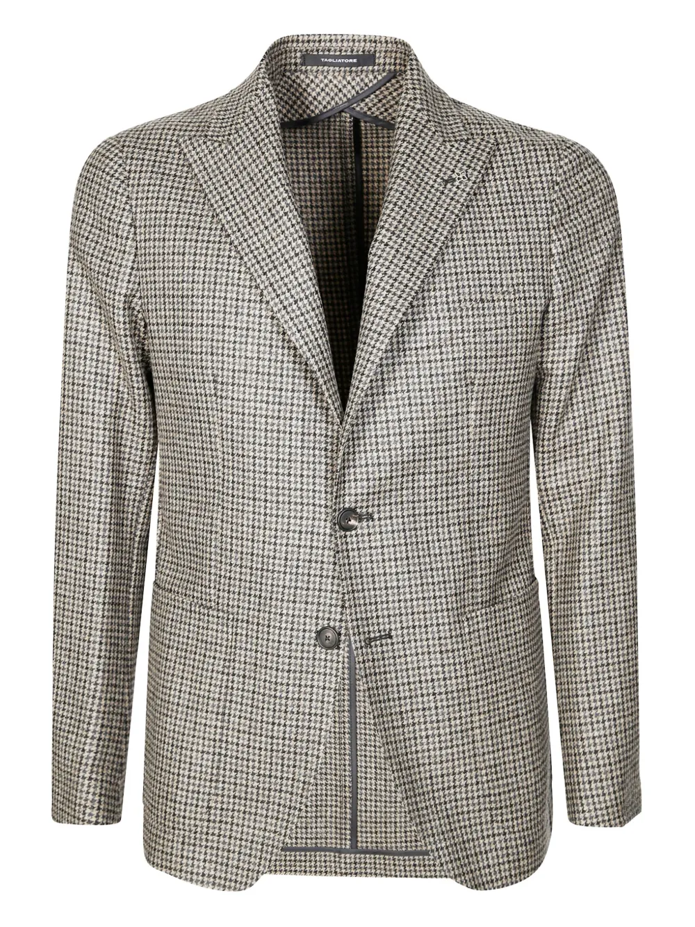 Tagliatore houndstooth-pattern blazer - ブラウン Tagliatore houndstooth-pattern blazer - ブラウン