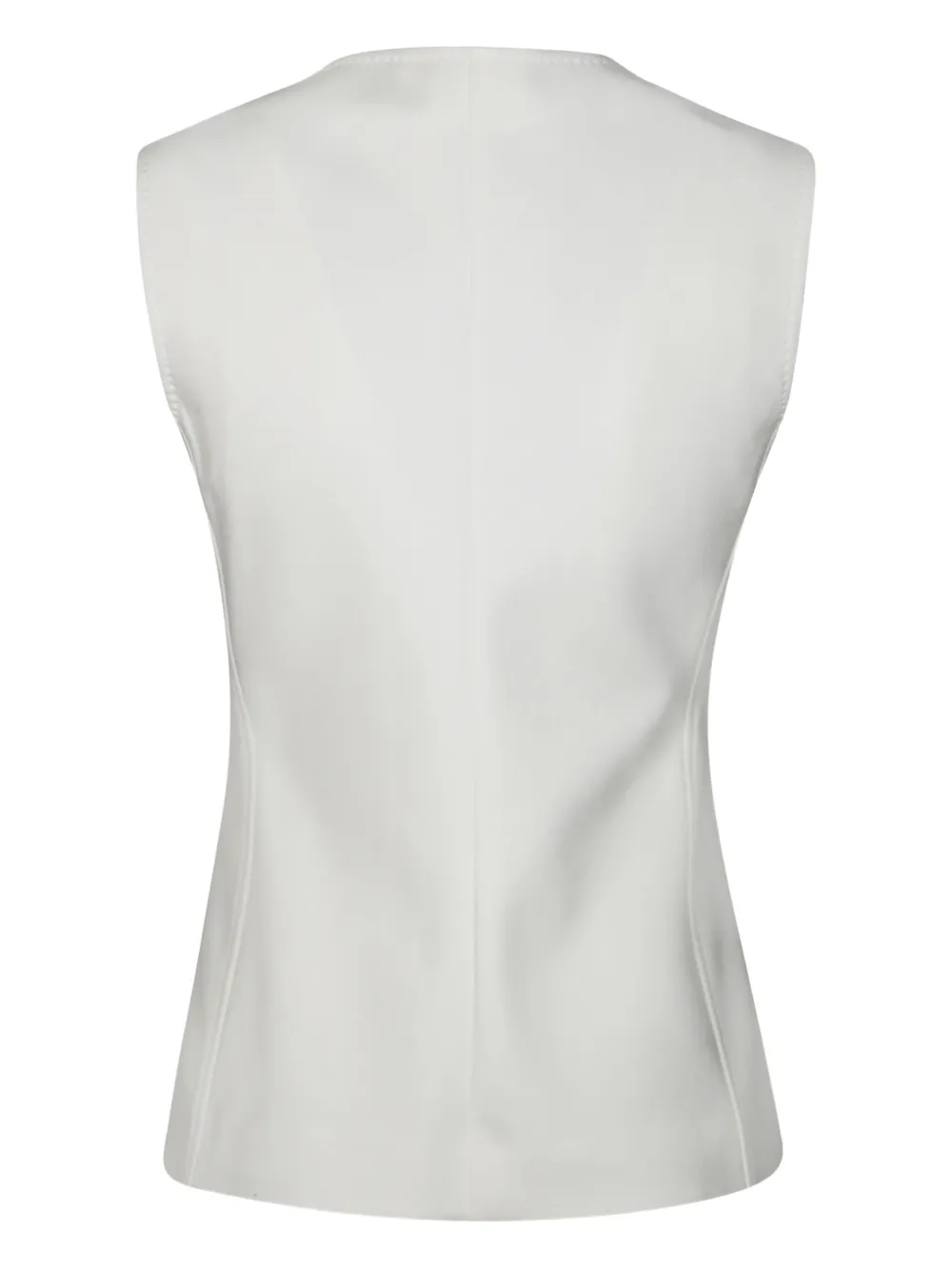 Max Mara Fornovo Jersey Gilet In Gray