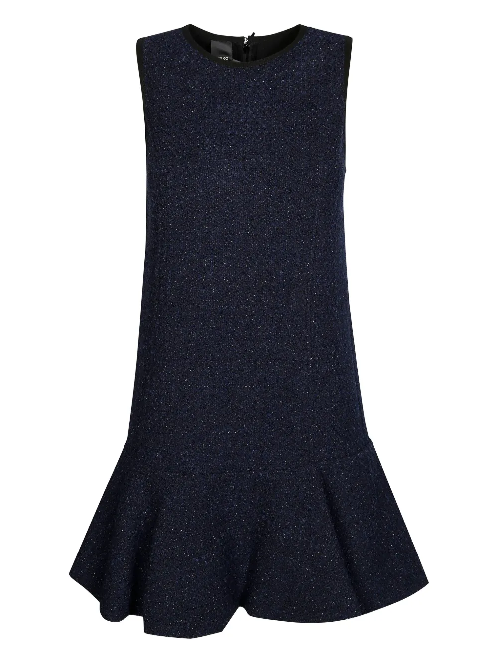 PINKO tweed ruffled dress | Blue | Image 1