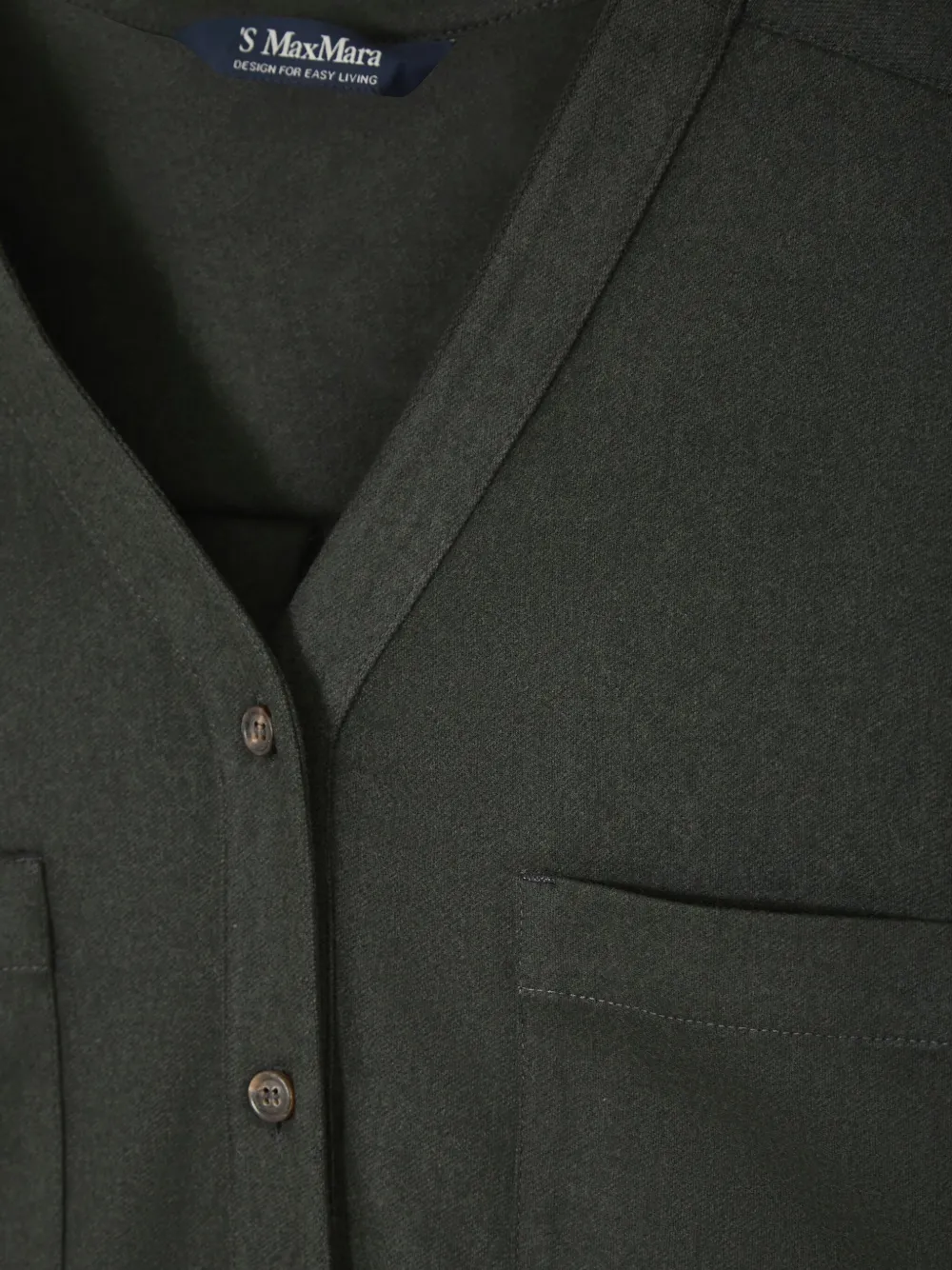 'S Max Mara pocket V-neck shirt - Grijs