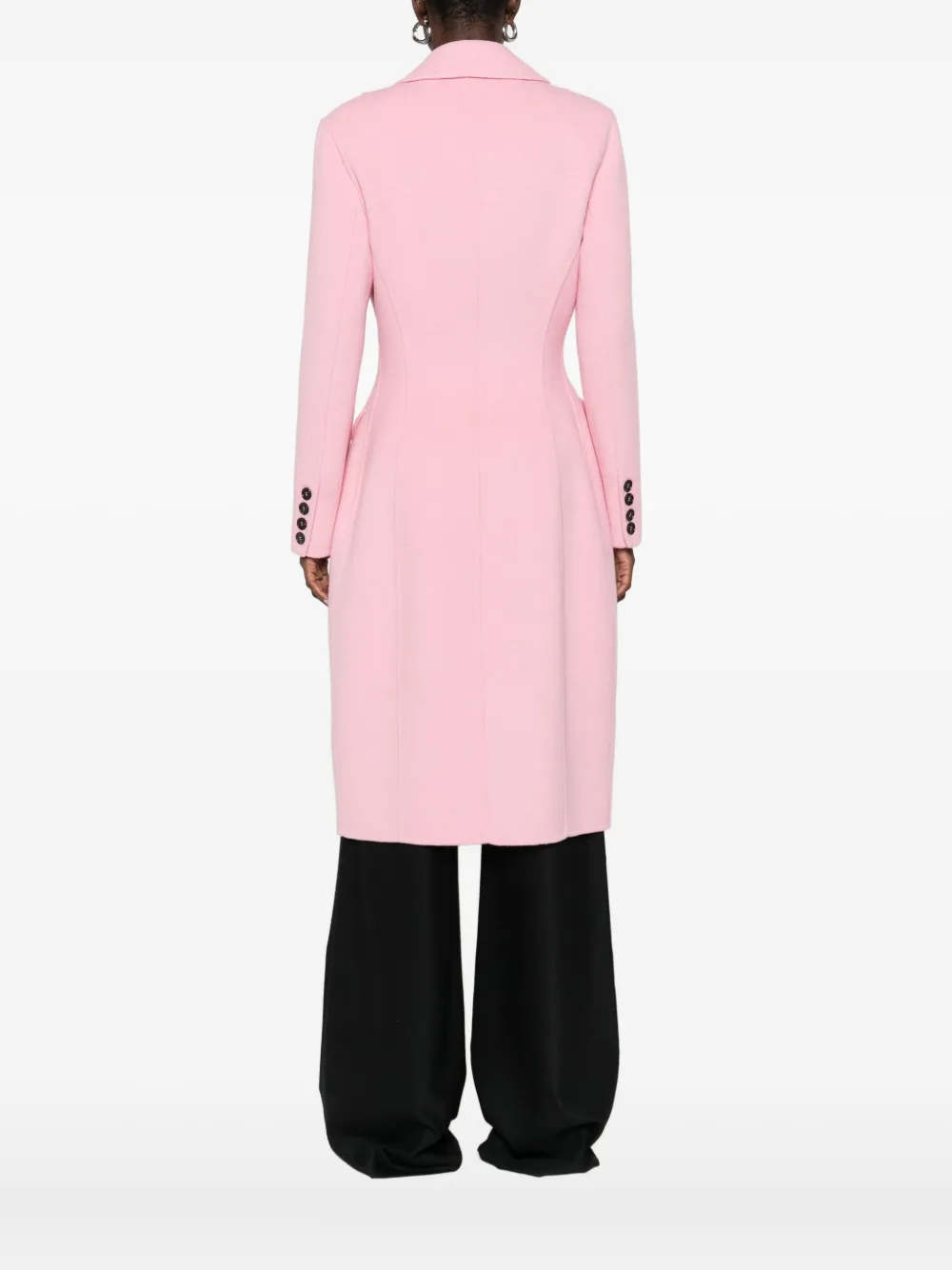 ERMANNO FIRENZE Jas met dubbele rij knopen Roze