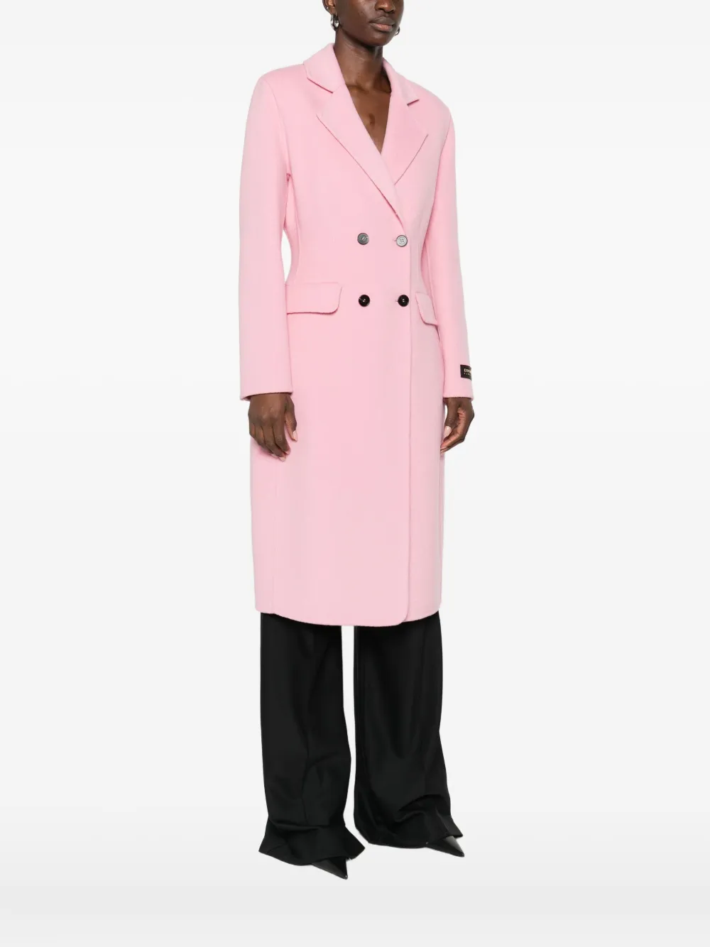 ERMANNO FIRENZE Jas met dubbele rij knopen Roze