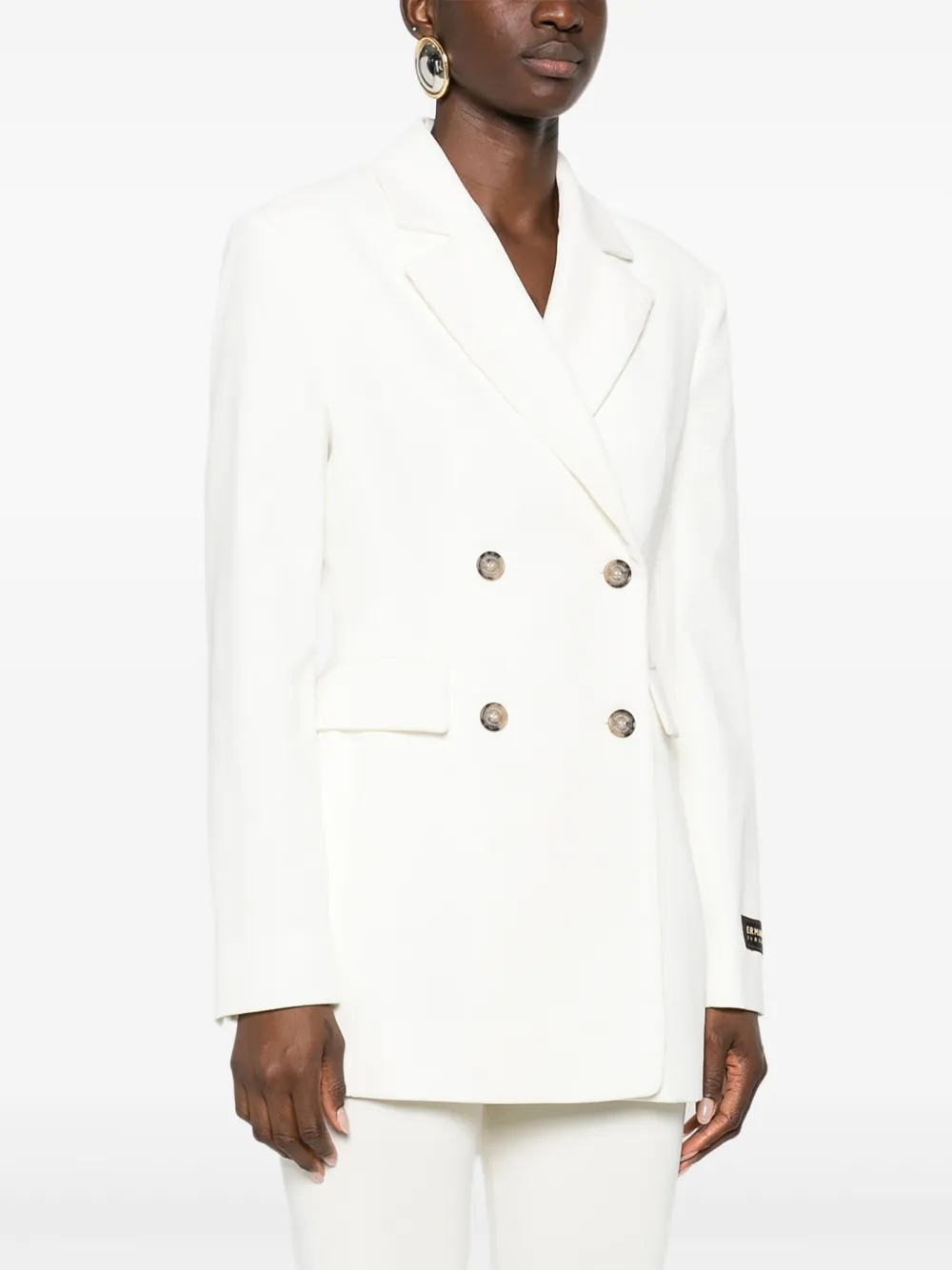 ERMANNO FIRENZE Blazer met dubbele rij knopen Wit