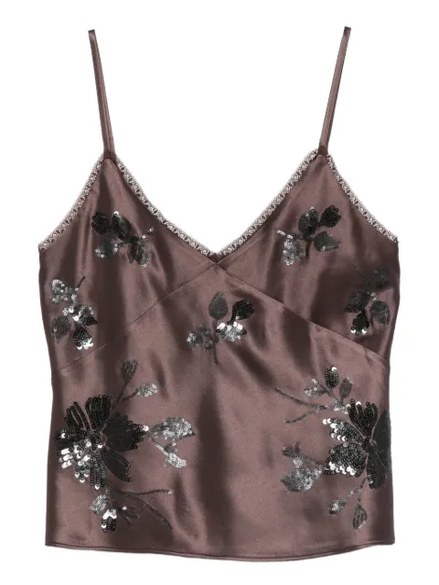ERMANNO FIRENZE  sequin-embellished top