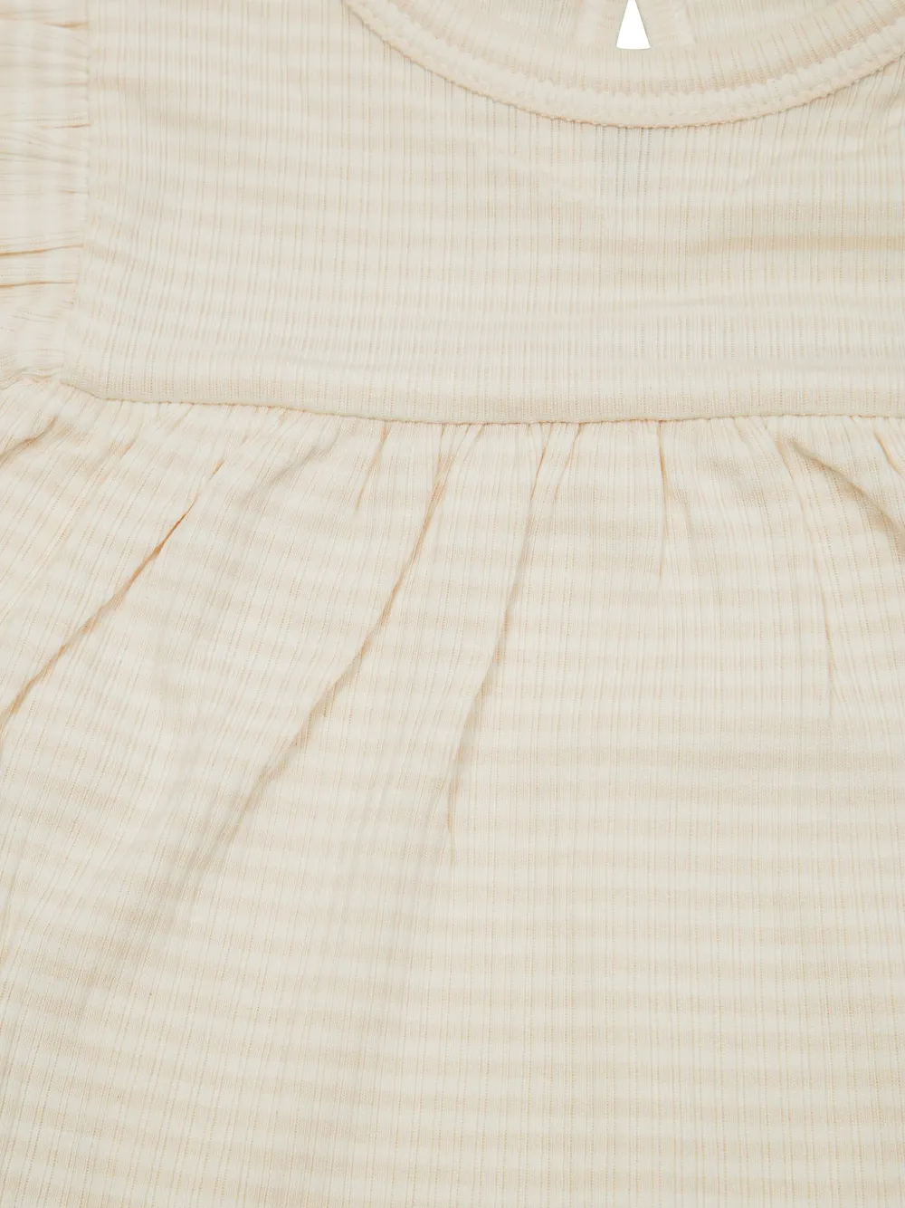 1 + IN THE FAMILY Gestreepte jurk Beige