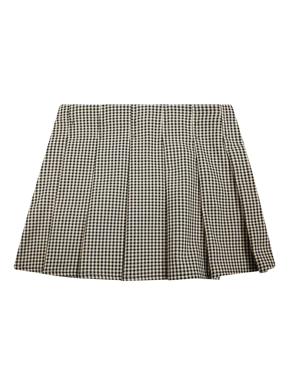 Patrizia Pepe girl Minirock mit Mikro-Karomuster - Braun