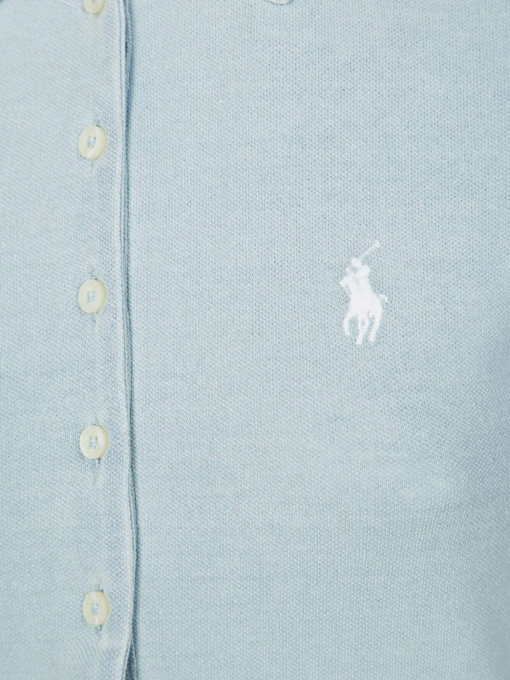 Polo Ralph Lauren Button-up gebreid poloshirt Blauw