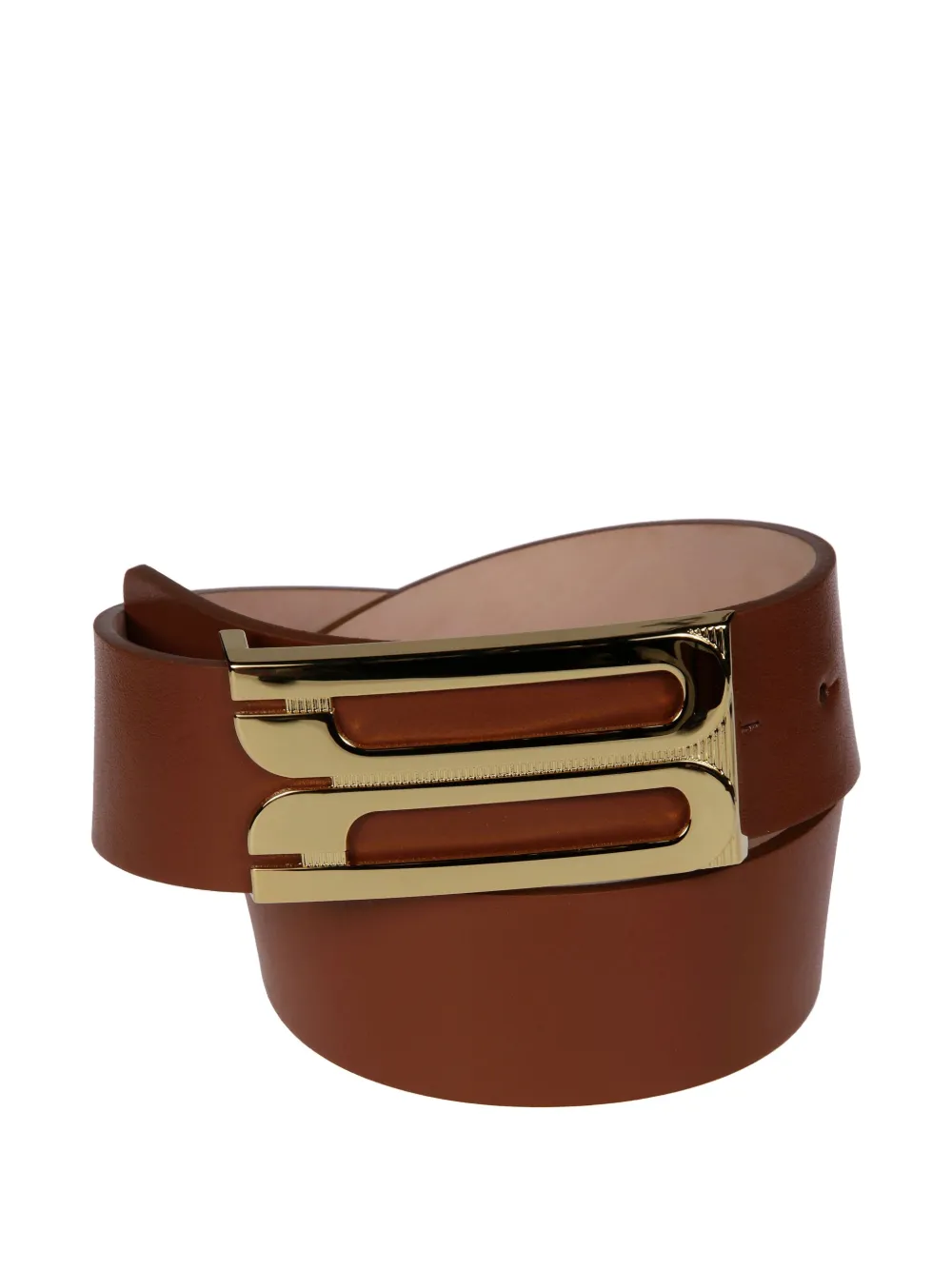 Victoria Beckham Jumbo Dorian riem met montuur - Bruin