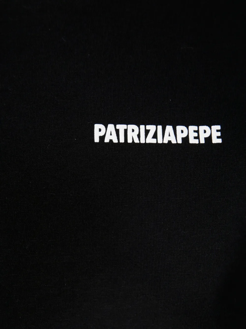 Patrizia Pepe girl T-shirt met logoprint Zwart