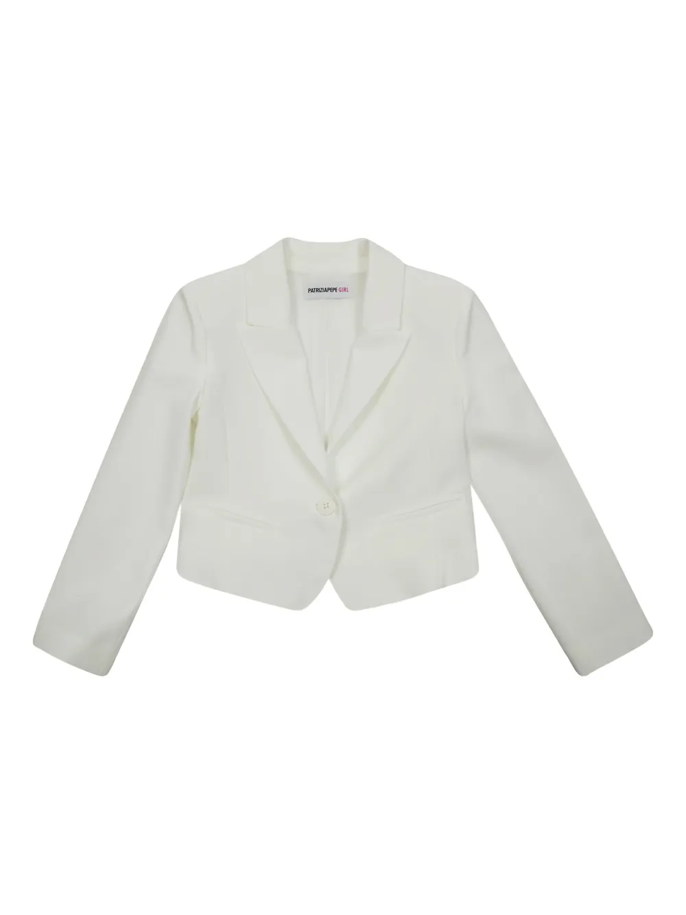 Patrizia Pepe Girl Button-fastening Blazer In Red