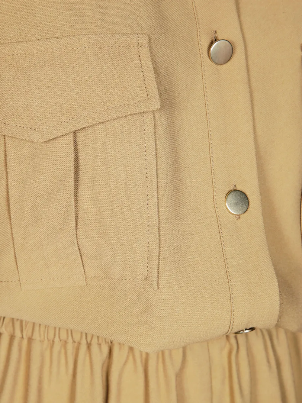  F.it Button-up Dress - Neutrals 