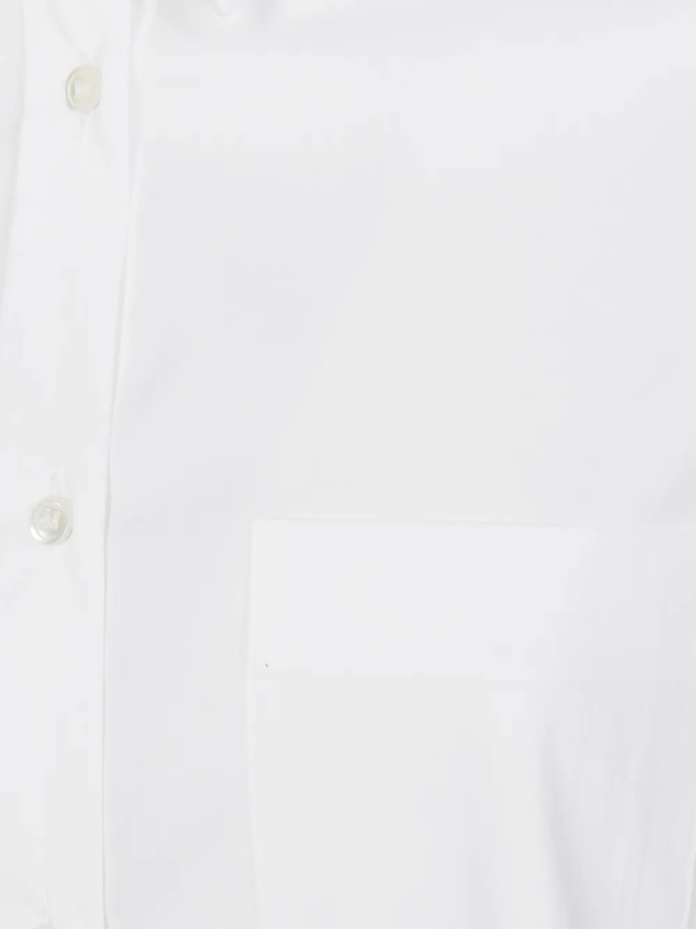 Fit Side-slit Shirt In White