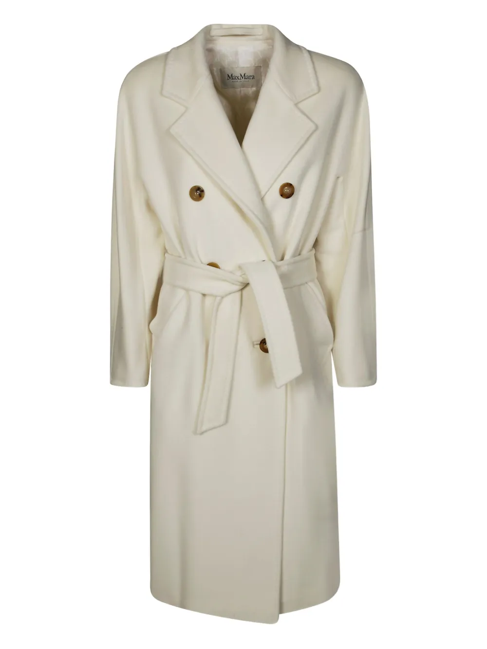 Max Mara buttoned belted coat | White | Image 1