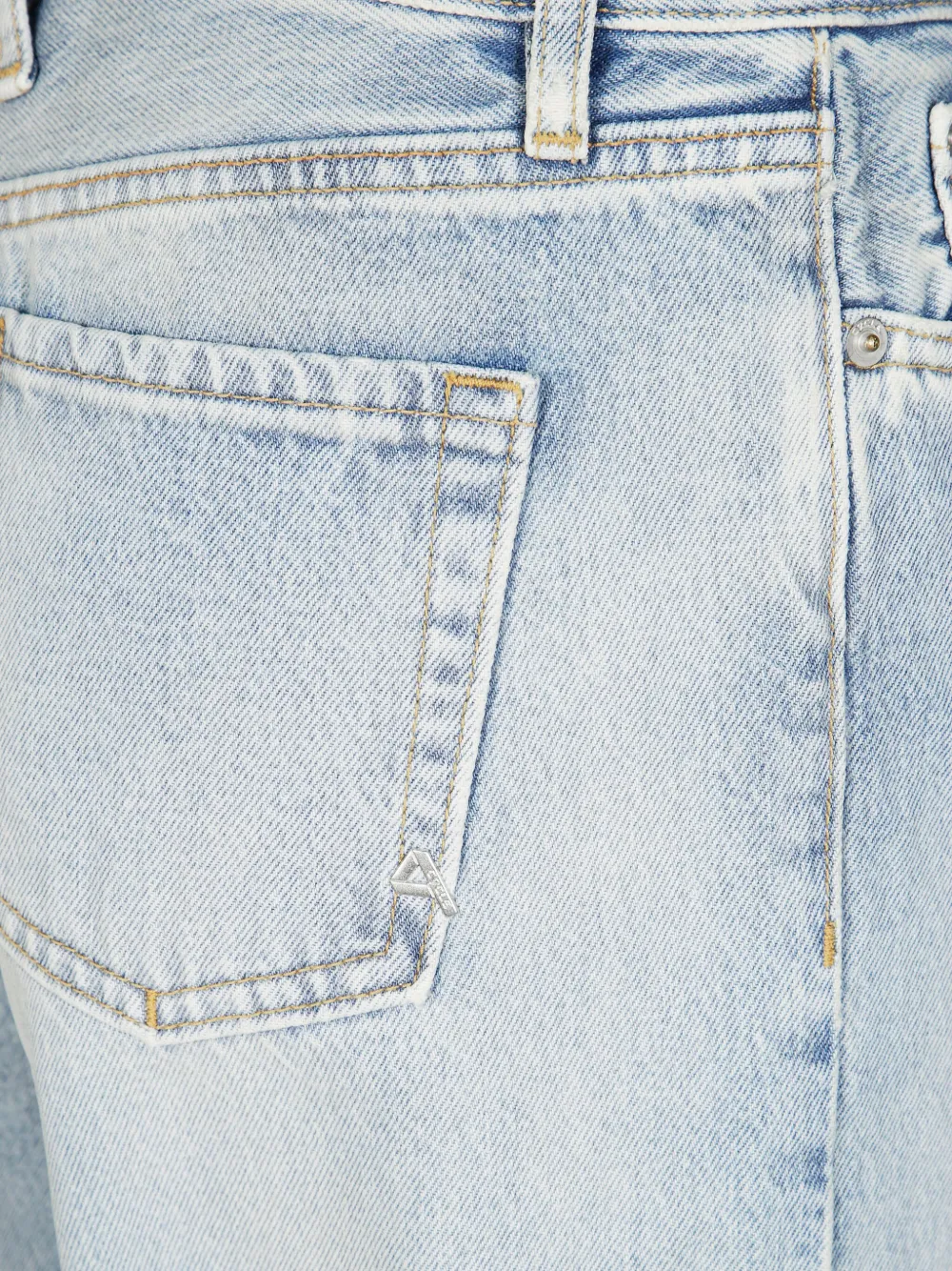 Cycle Straight-leg Denim Pants With Timeless Black Wash In Blue
