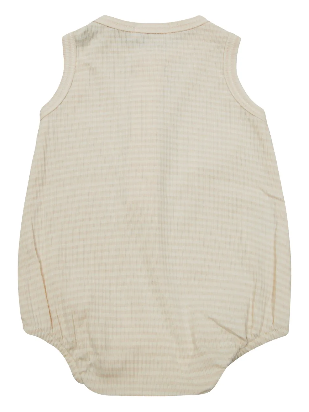 1 + IN THE FAMILY Gestreepte romper met knopen - Beige