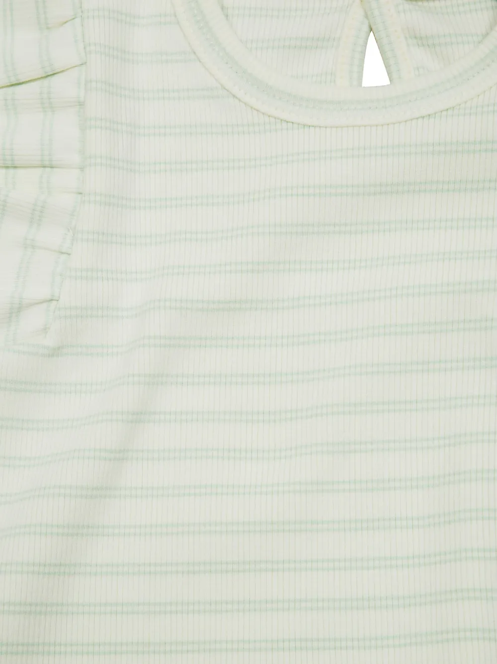 1 + IN THE FAMILY Gestreepte top met ruches Beige