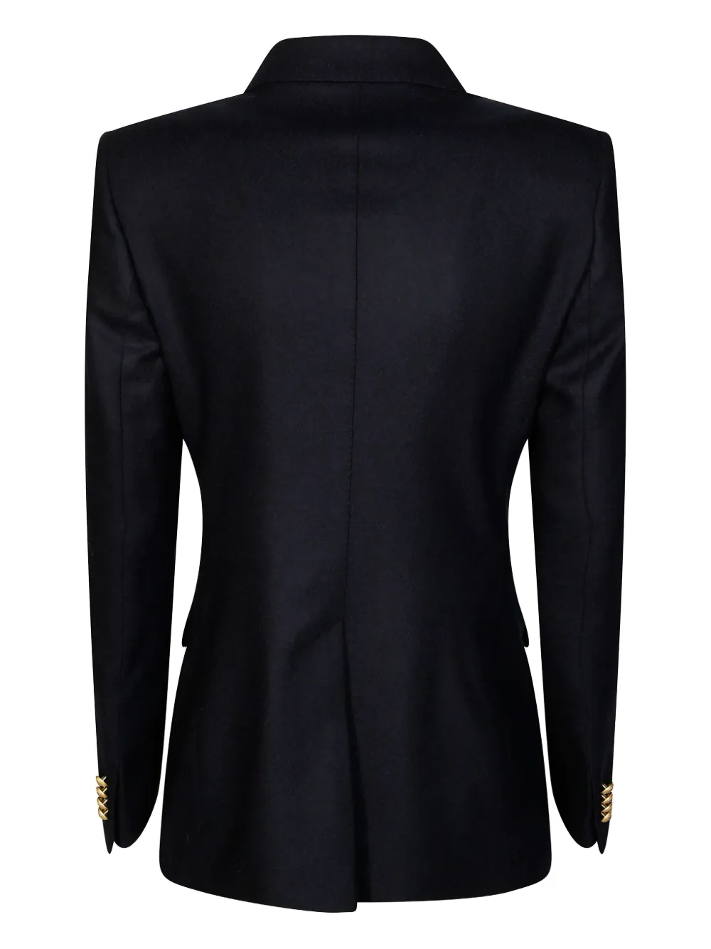 Tagliatore Double-breasted Blazer With Sharp Lapel And Gold-tone Buttons In Blue