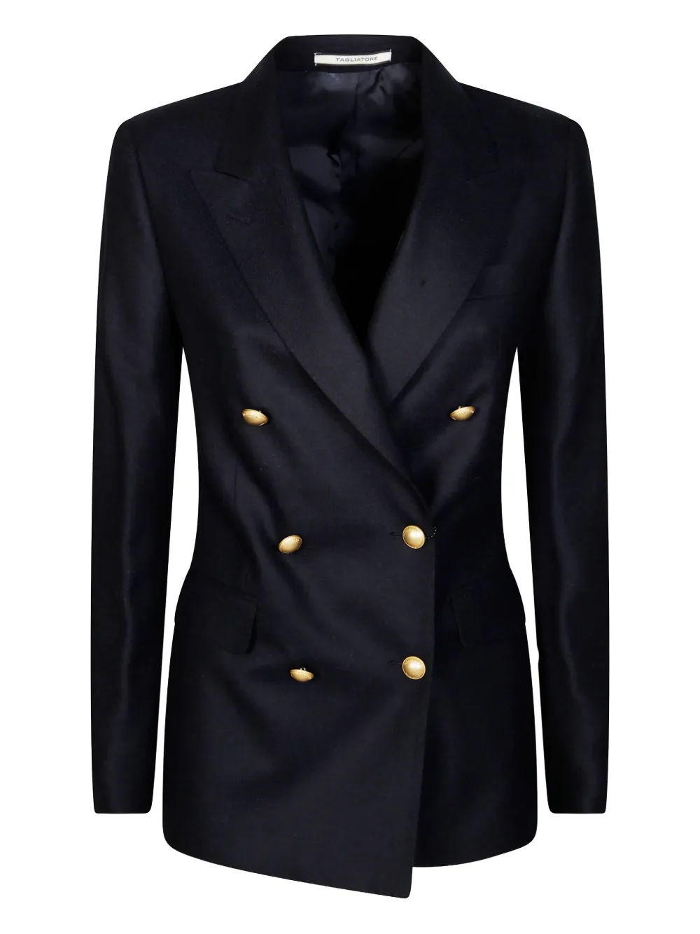 Tagliatore double-breasted buttoned coat - ブルー Tagliatore double-breasted buttoned coat - ブルー