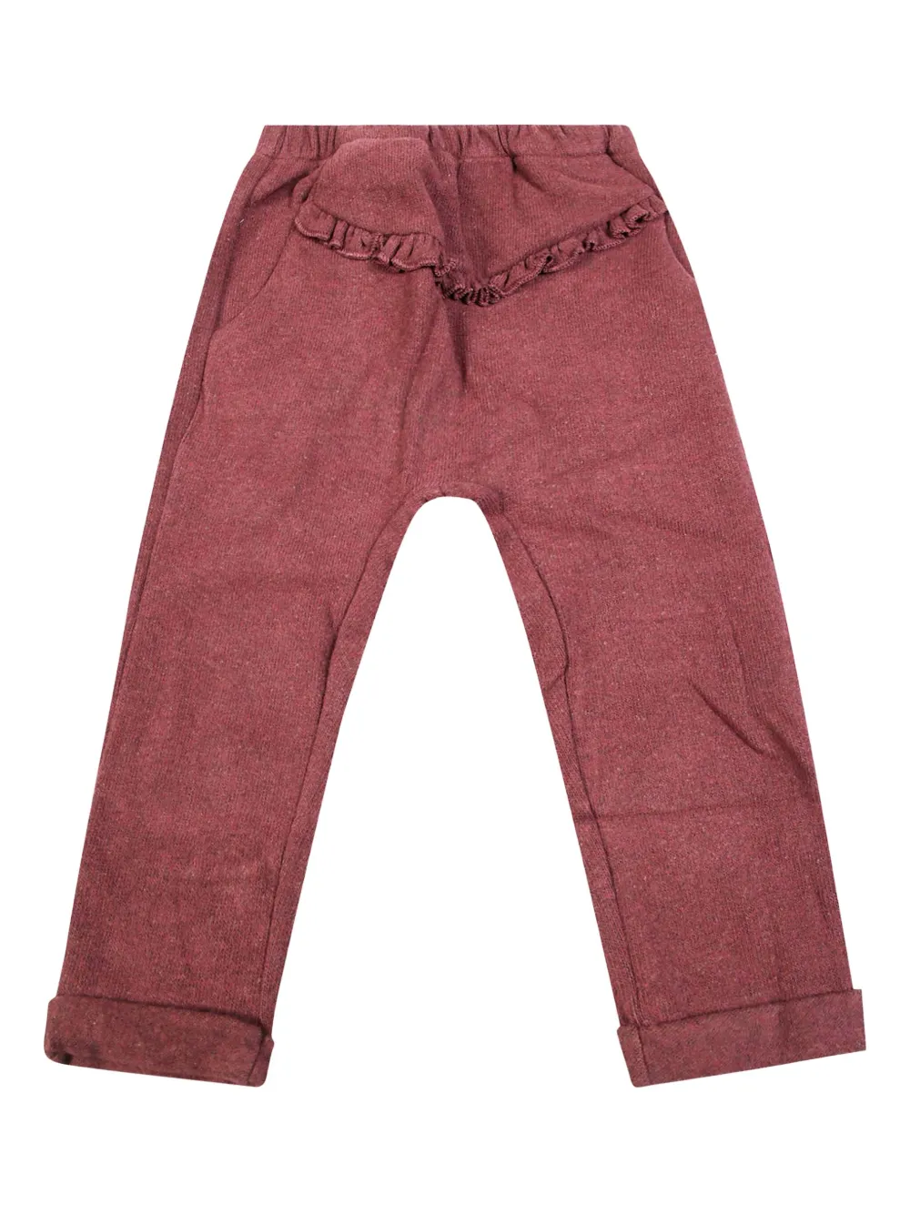 1 + IN THE FAMILY Ramona ruffled-trim track pants | Red | Image 1