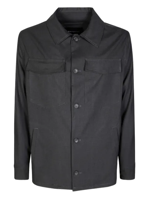 White Sand buttoned pockets overshirt