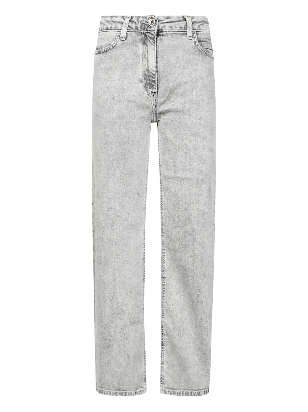 Patrizia Pepe girl Jeans con logo - Grigio