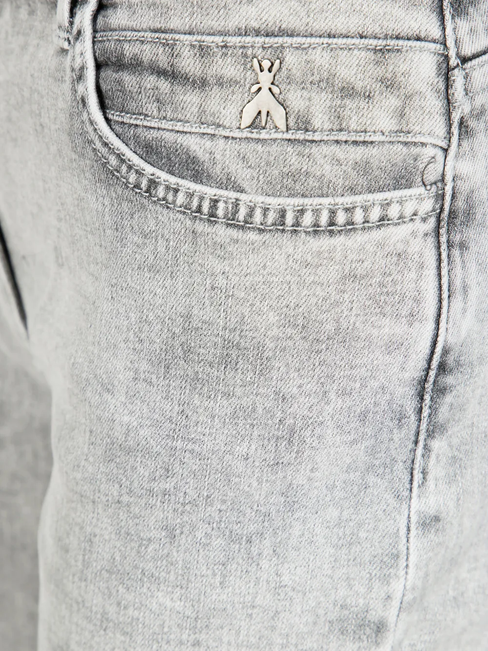 Patrizia Pepe girl Jeans met logodetail Grijs