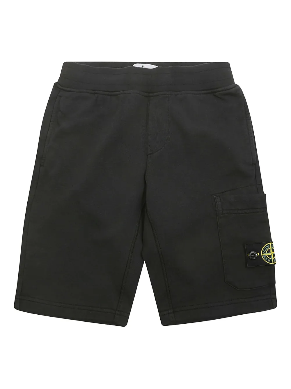 Stone Island Junior Bermuda con applicazione - Nero
