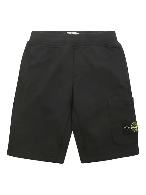 Stone Island Junior bermudas con bolsillos de parche