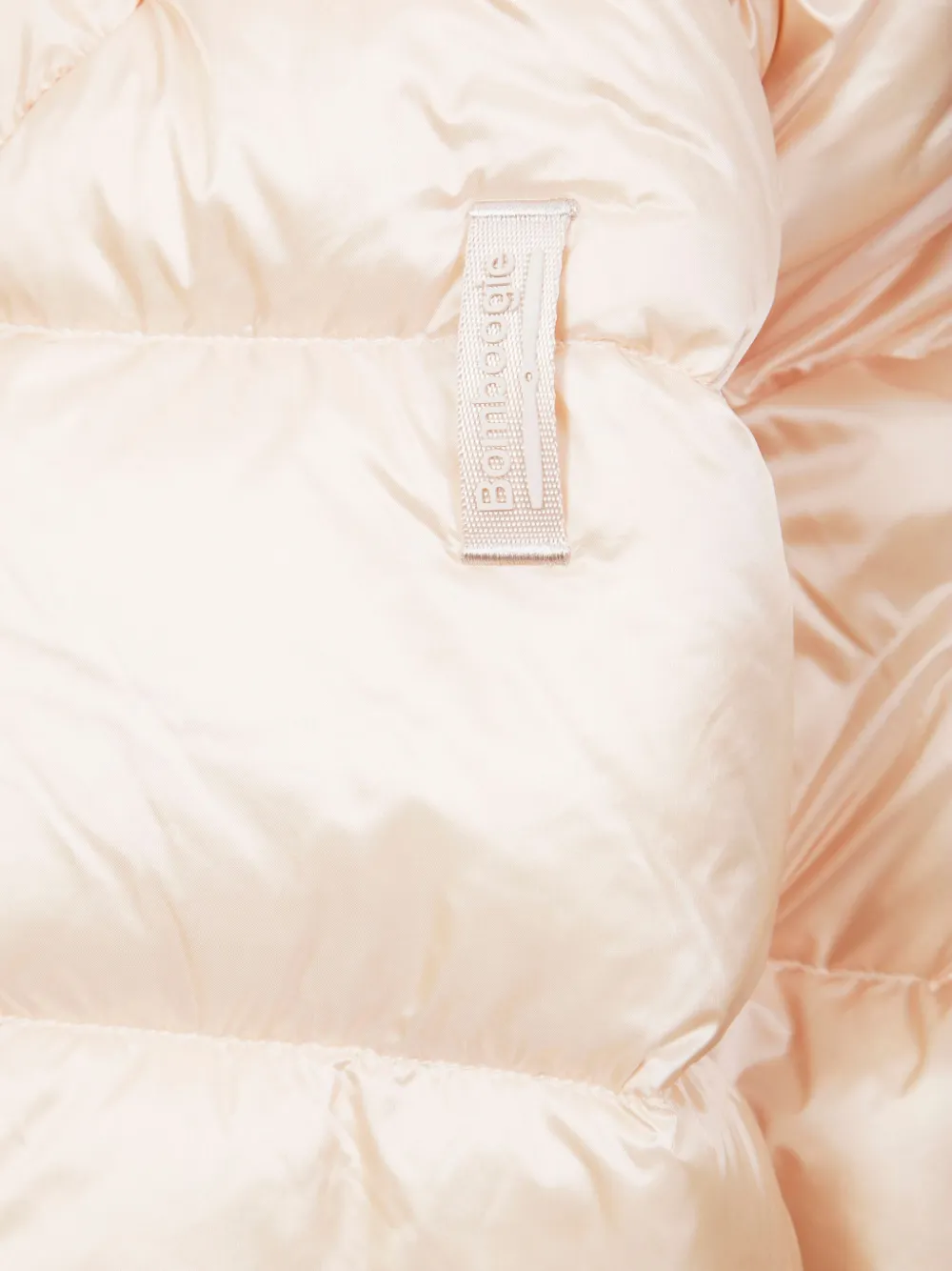 Bomboogie Hooded Zipped Padded Coat In Neutral