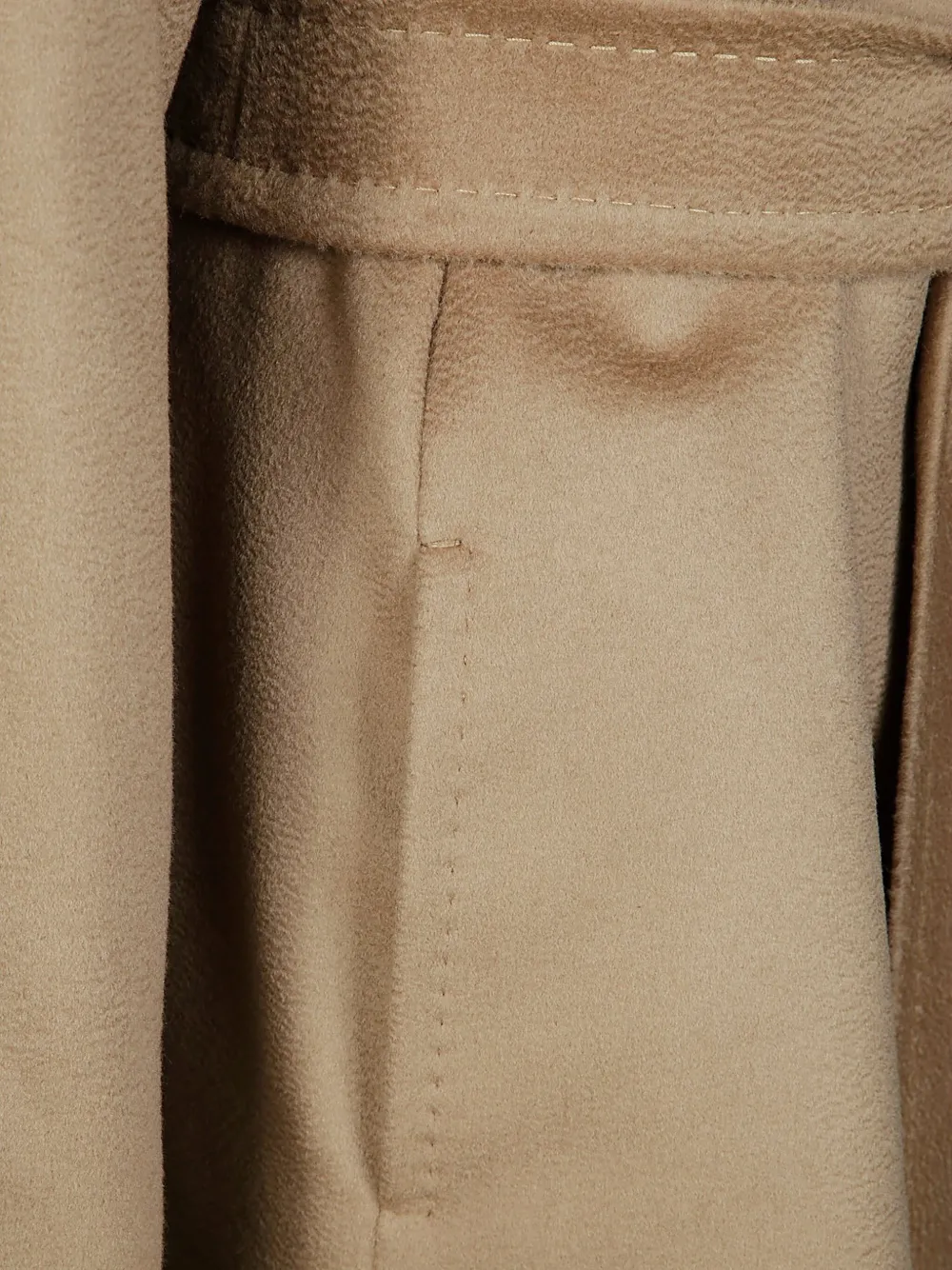Max Mara Tigre Belted Coat In Neutral