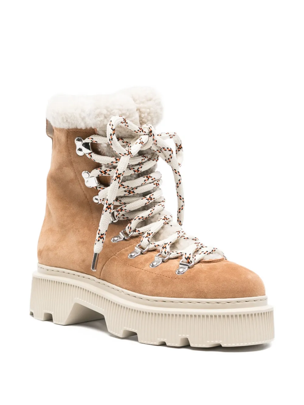 Santoni Houring Suede Boots In Brown