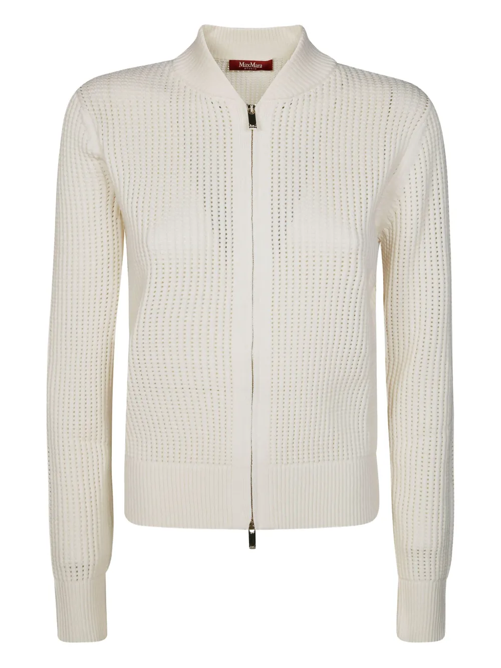 Max Mara zip bomber knitwear - Toni neutri