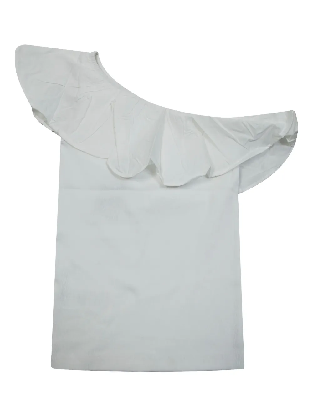 Molo ruffled one-shoulder top | Neutrals | Image 1