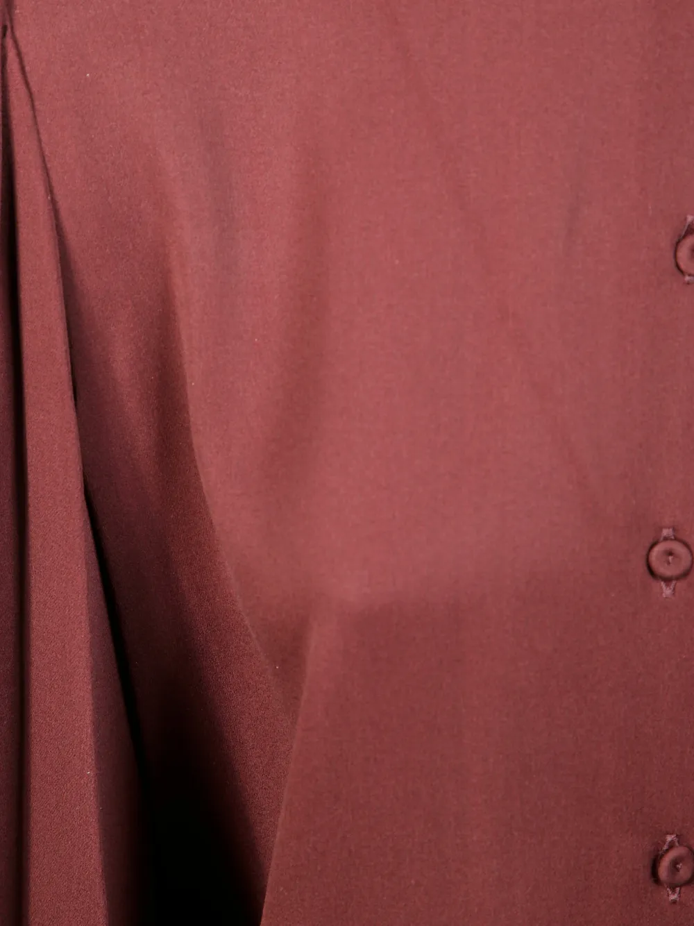 Max Mara Melania Tie-neck Buttoned Shirt In Brown