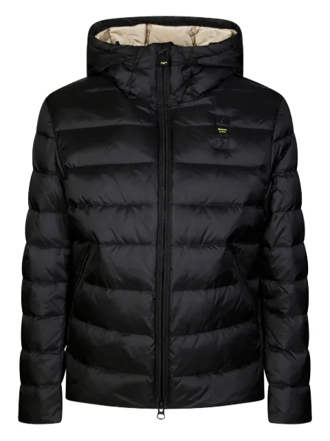 Blauer Acton Daunenjacke mit Kapuze