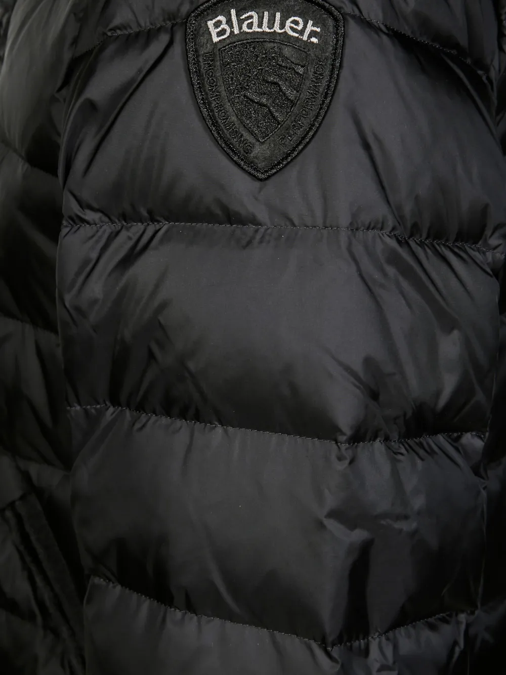 Blauer Acton donsjack met capuchon Zwart