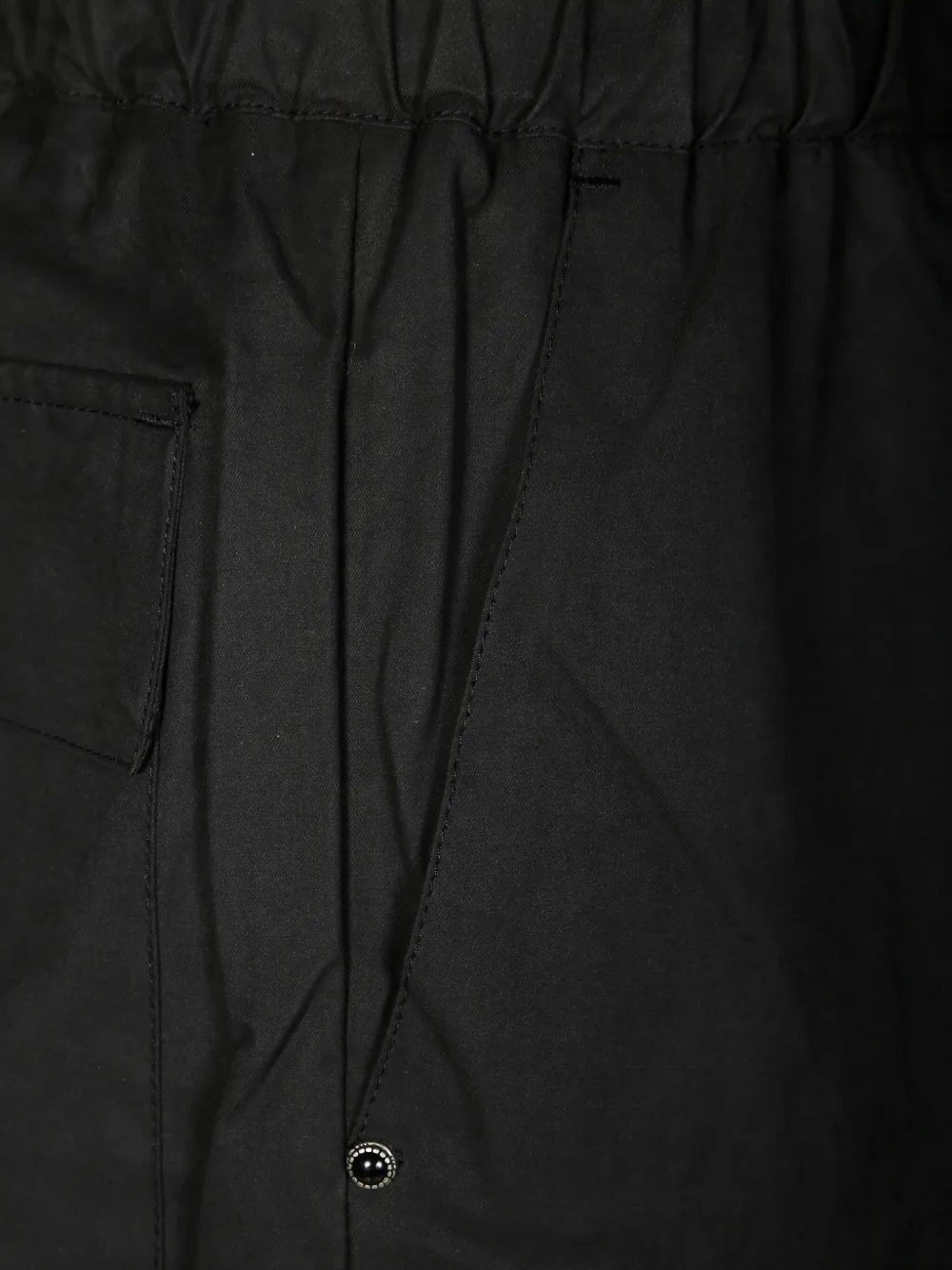 White Sand Tasca Fatigue broek met gesp Zwart