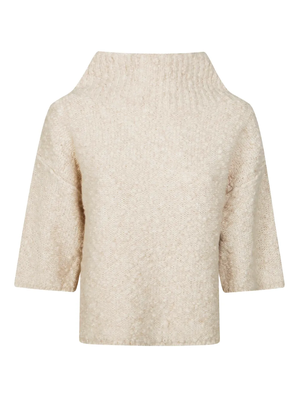 Max Mara Funnel-neck Sweater In Neutral
