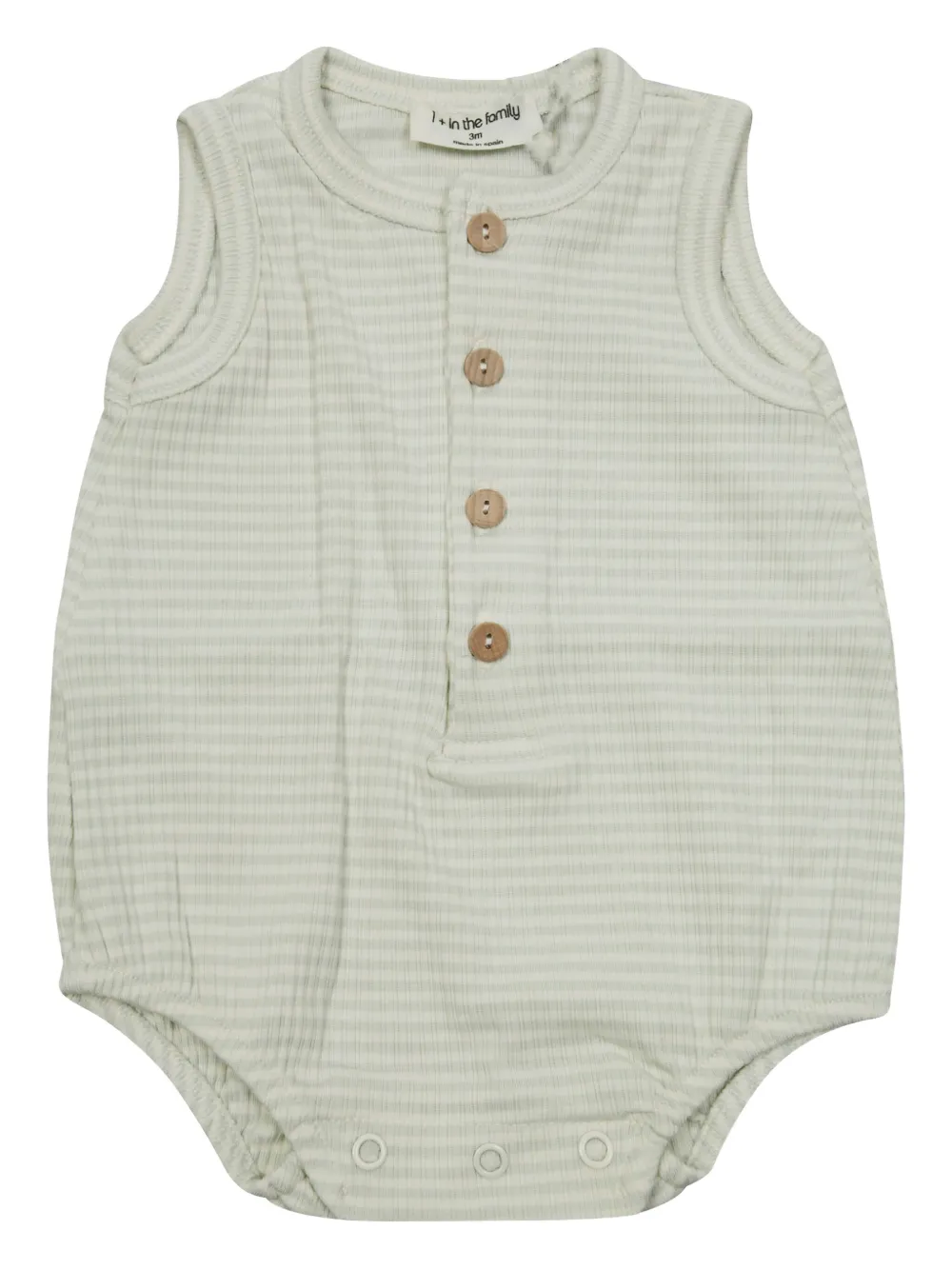 1 + IN THE FAMILY striped button body | Neutrals | Image 1