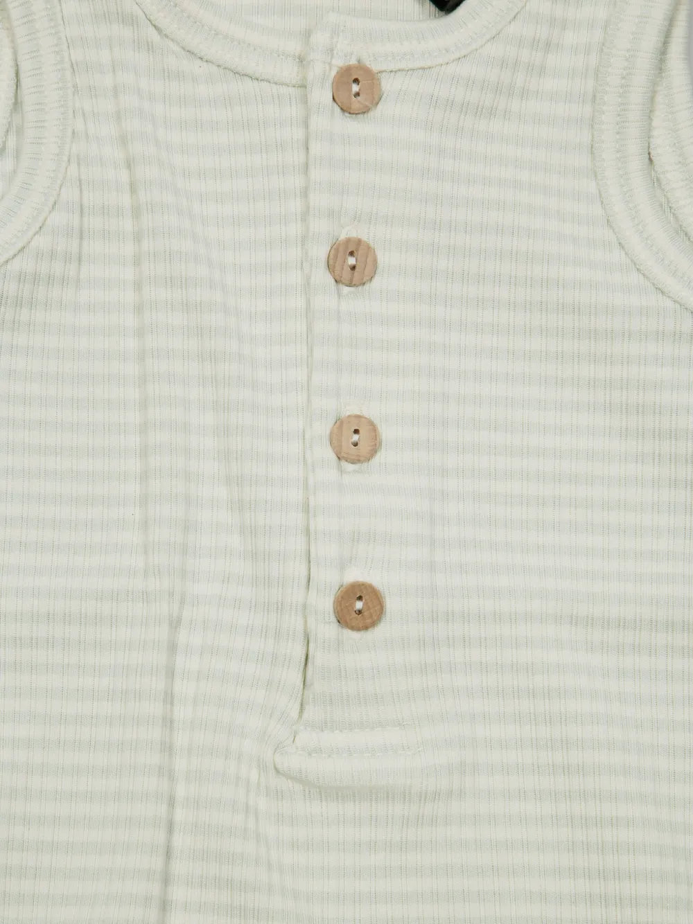 1 + IN THE FAMILY Gestreepte romper met knoop Beige