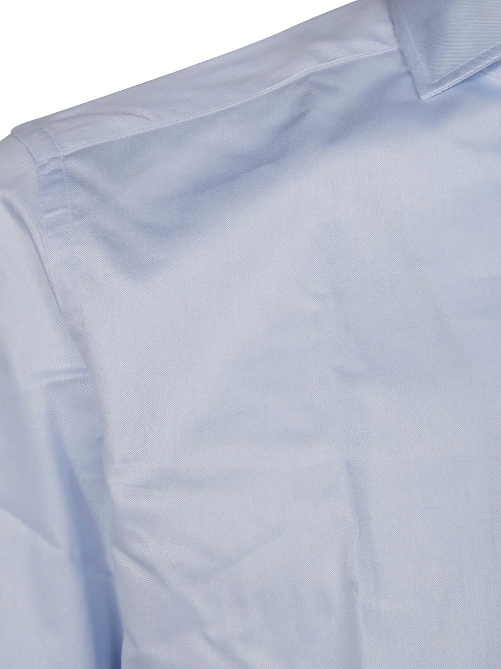 Xacus Light Blue Tailor Fit Shirt In Linen In Blue