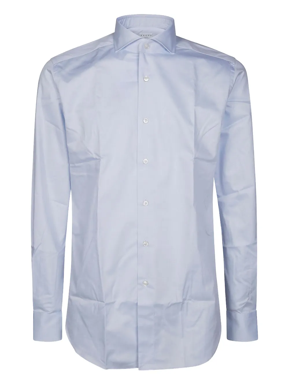 Xacus Light Blue Tailor Fit Shirt In Linen In Blue