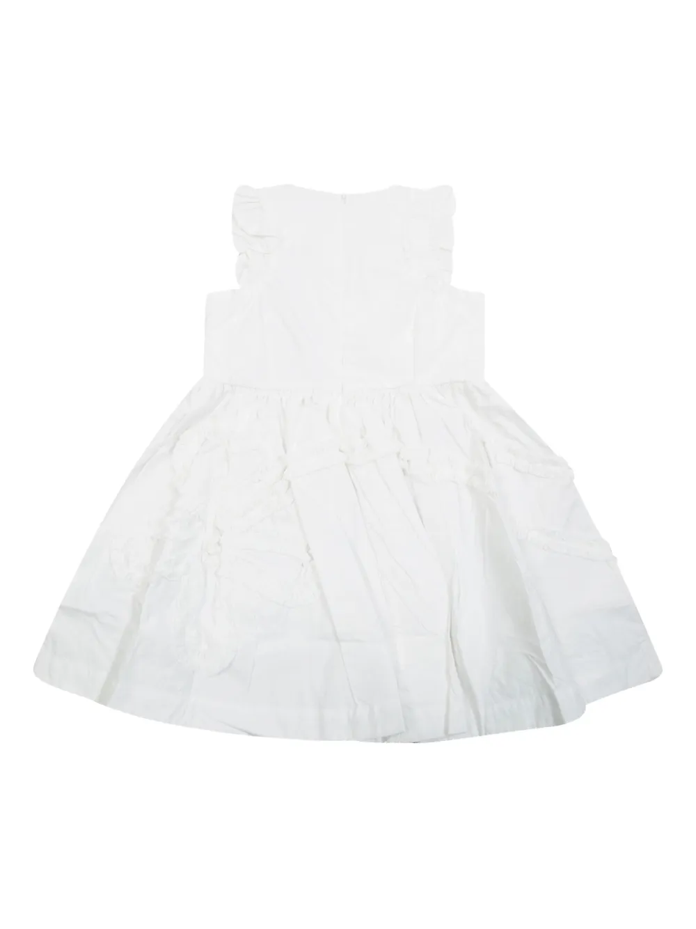 Molo Cortney jurk met ruches en borduurwerk Wit