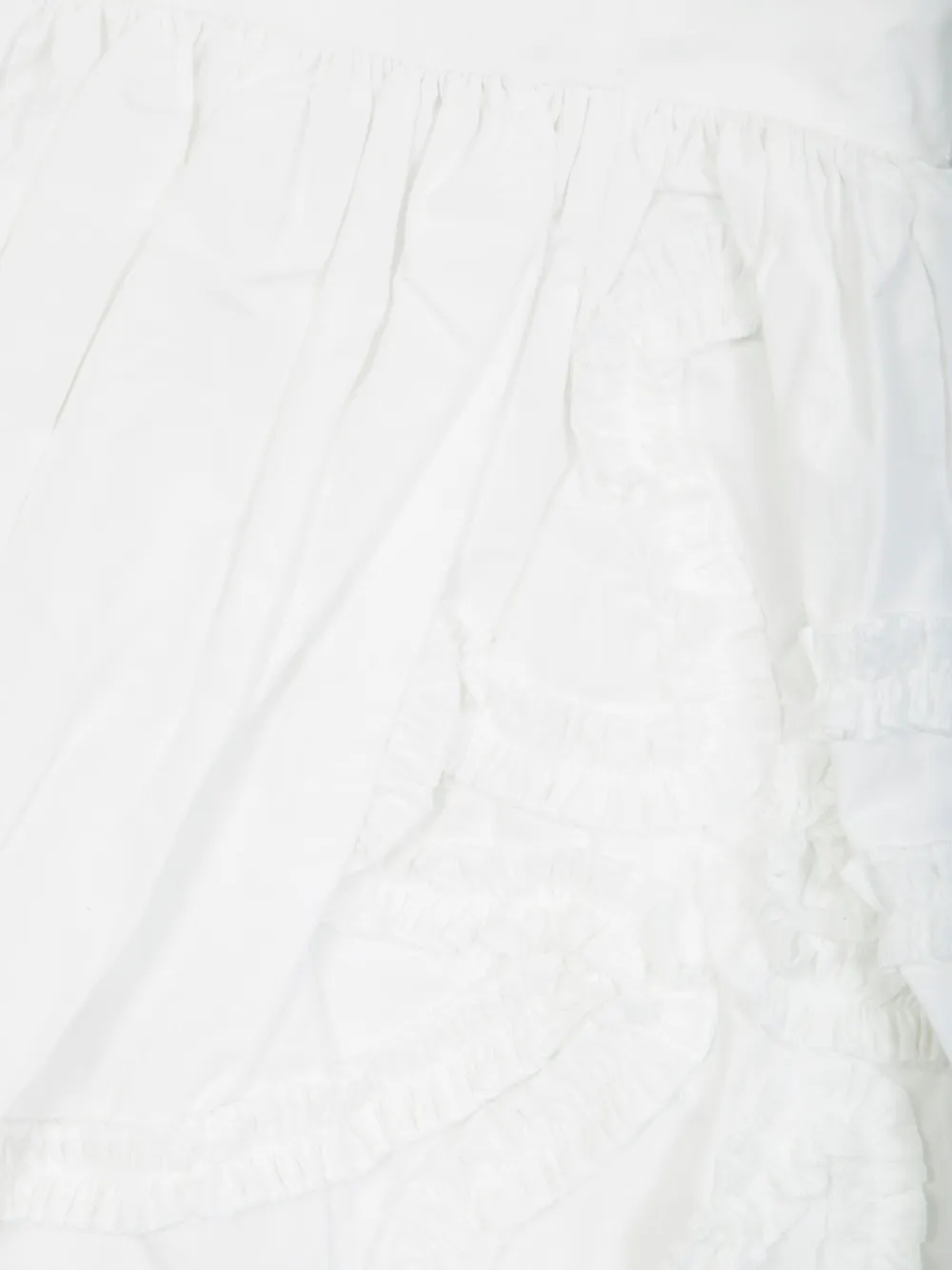 Molo Cortney jurk met ruches en borduurwerk Wit
