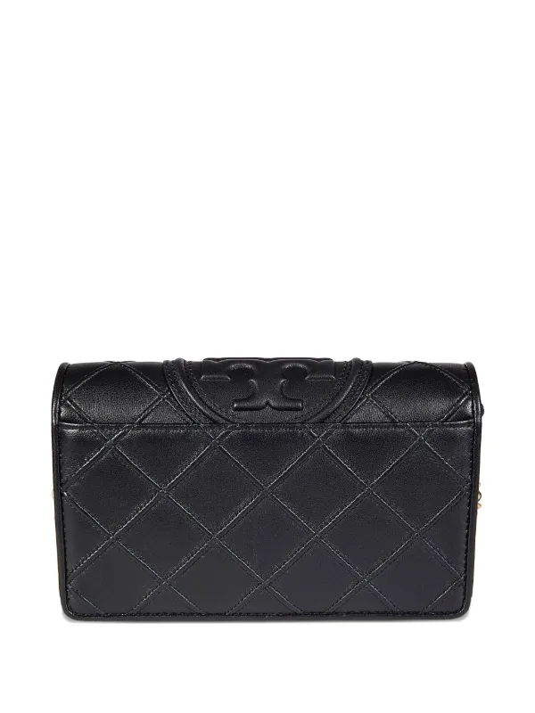 Tory Burch Fleming Soft Quilted Chain Shoulder Bag | Black