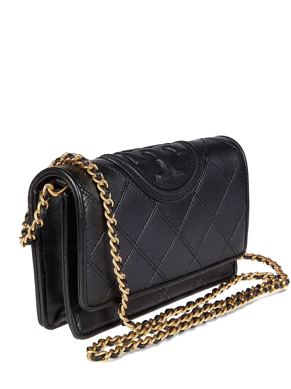 Tory Burch Fleming Soft quilted chain shoulder bag | Black | Image 1