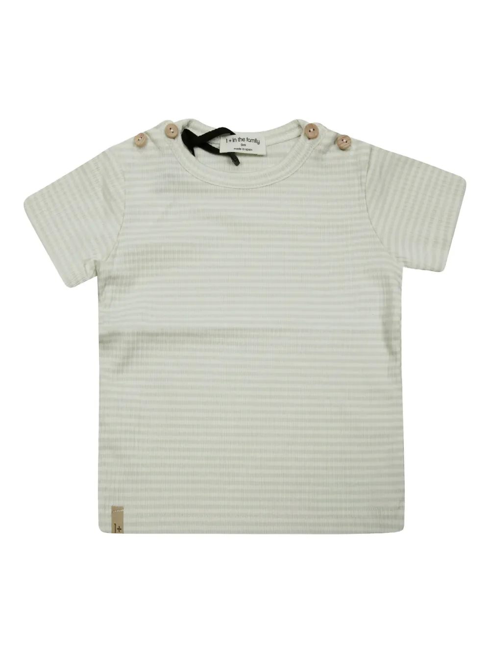 1 + IN THE FAMILY ストライプ Tシャツ - グリーン